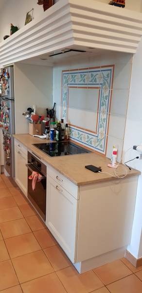 Rénovation/Modification cuisine existante en mélaminé blanc sur mesure 06 Alpes Maritimes