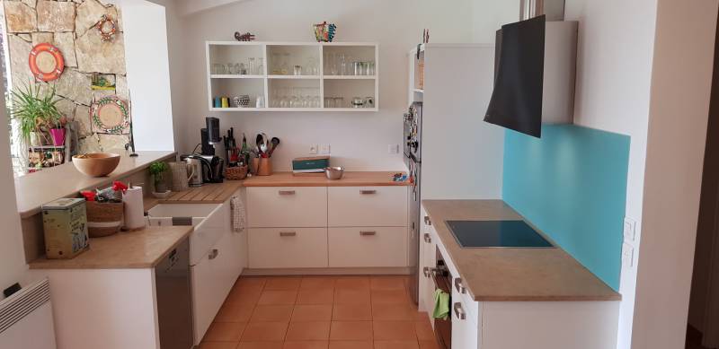Rénovation/Modification cuisine existante en mélaminé blanc sur mesure 06 Alpes Maritimes