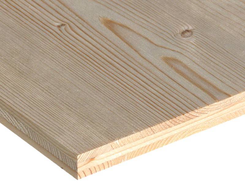 Panneau de 3 plis épicéa utilisé pour la fabrication de mobilier au rendu rustique et authentique. 